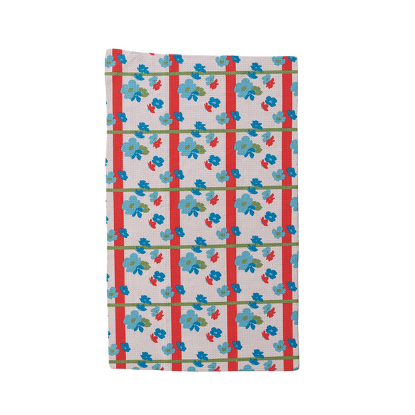 Waffle Weave Microfiber Tea Towel - Florals & Stripes