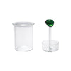 Glass Toothpick Holder with Hand-blown Olive