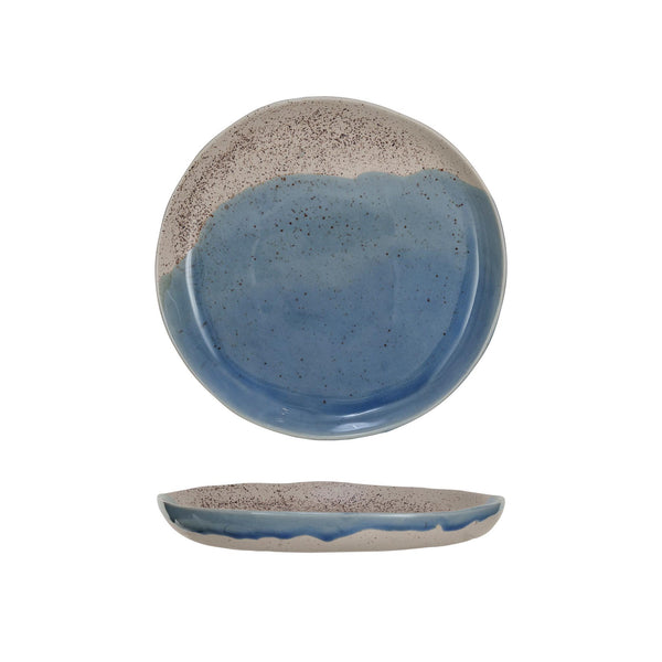 Reactive Crackle Glaze Salad/Dessert Plate