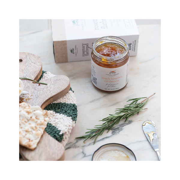 Peach Bourbon Cardamom Cheese Preserves