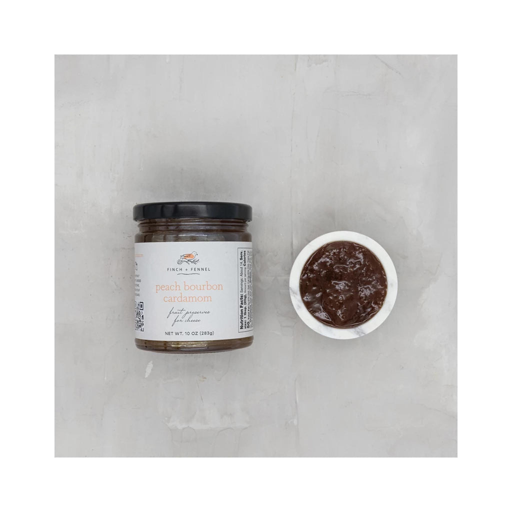 Peach Bourbon Cardamom Cheese Preserves