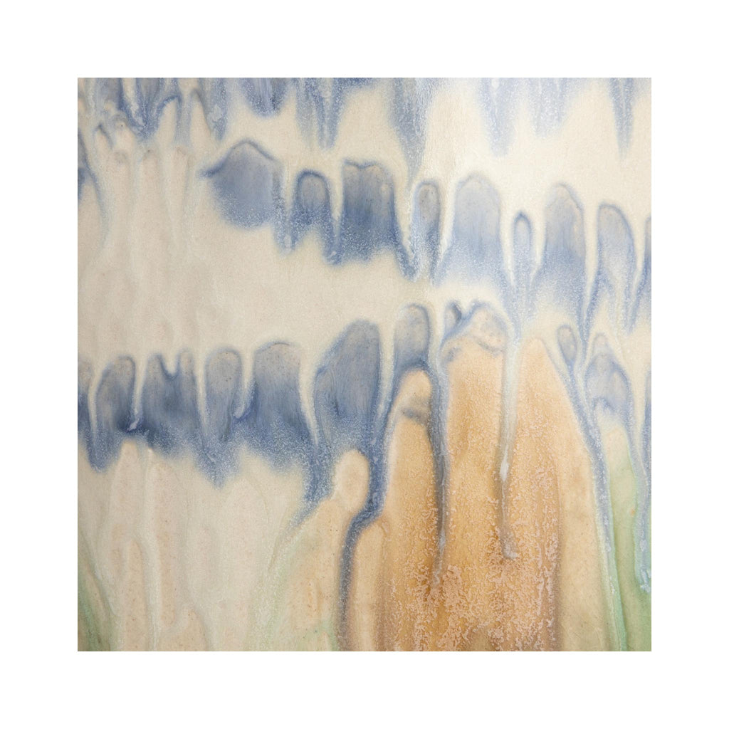 Ethereal Landscape Reactive Glaze Stoneware Vase - detail