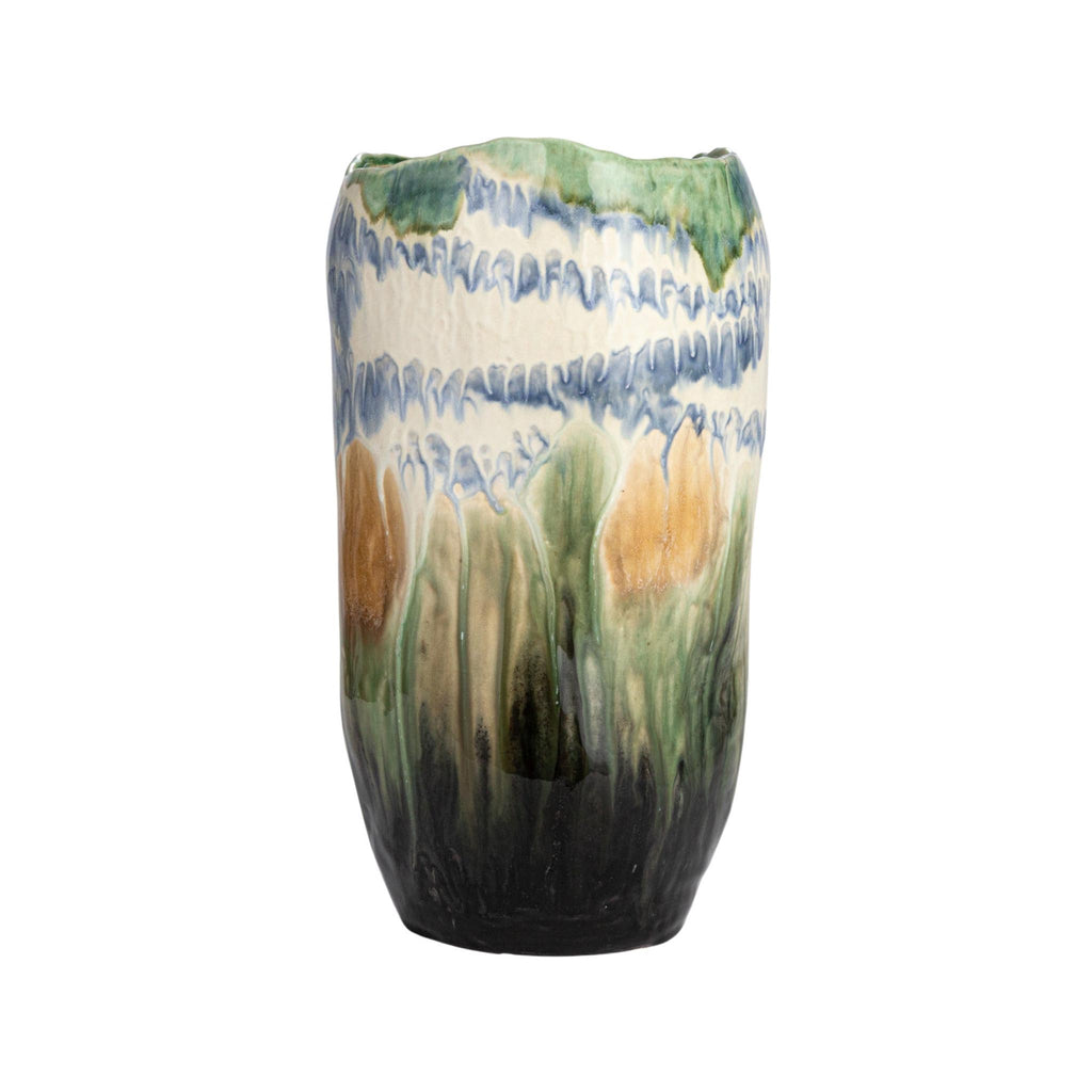 Ethereal Landscape Reactive Glaze Stoneware Vase