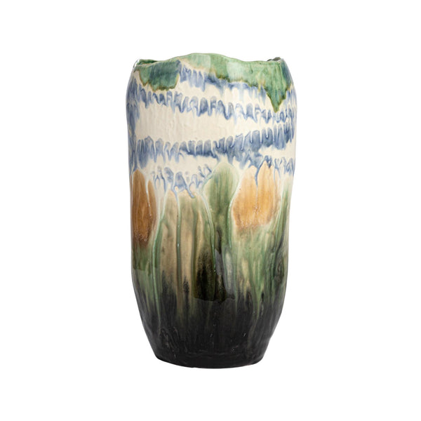 Ethereal Landscape Reactive Glaze Stoneware Vase