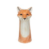 Hand-painted Stoneware Fox Vase