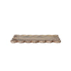 Mango Wood Tray with Scalloped Edges