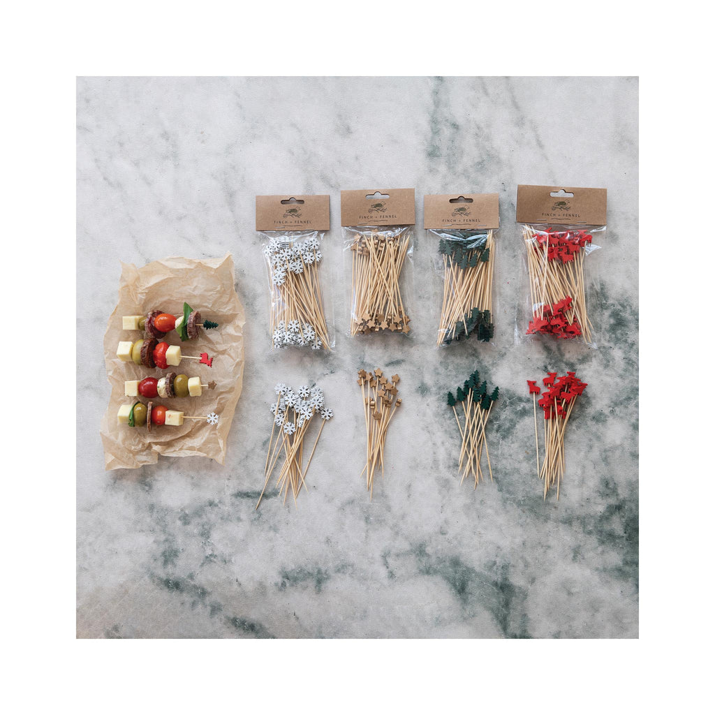Seasonal Bamboo Picks - grouping