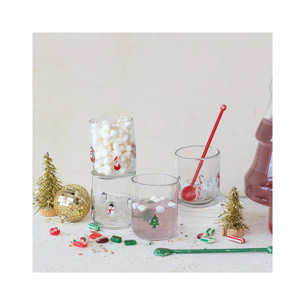 Holiday Double Old Fashioned Glasses - styled shot