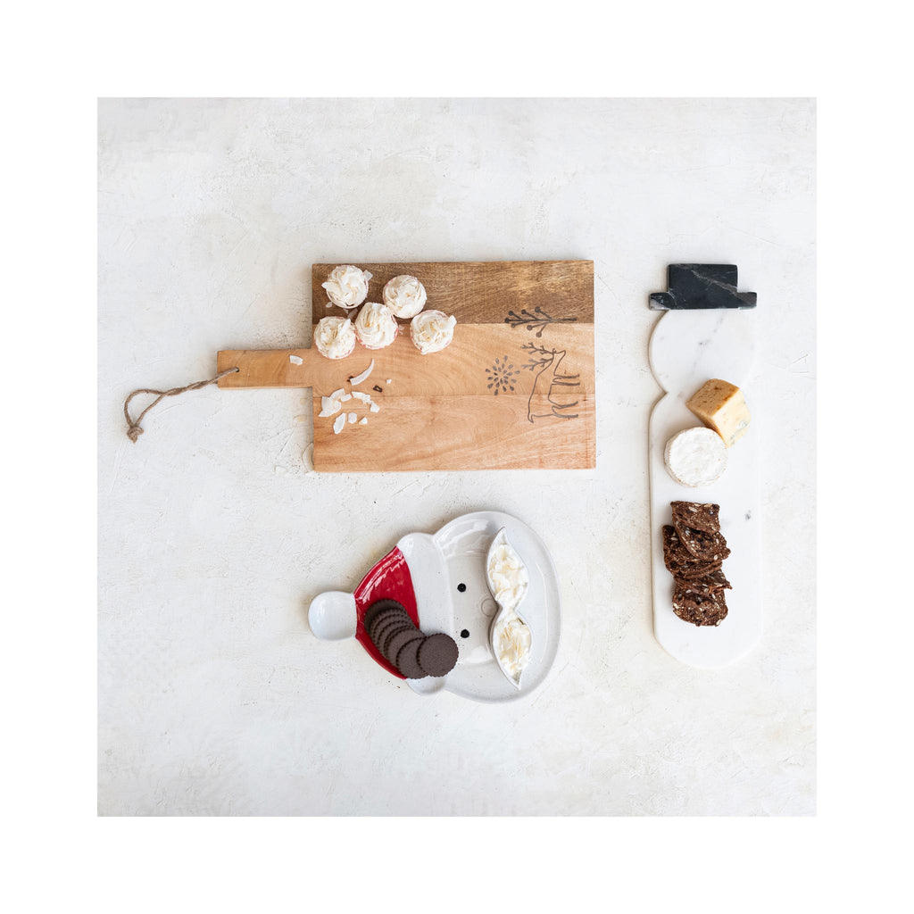 Santa Plate with Mustache Dish - in grouping