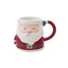 Hand-painted Stoneware Santa Shaped Mug