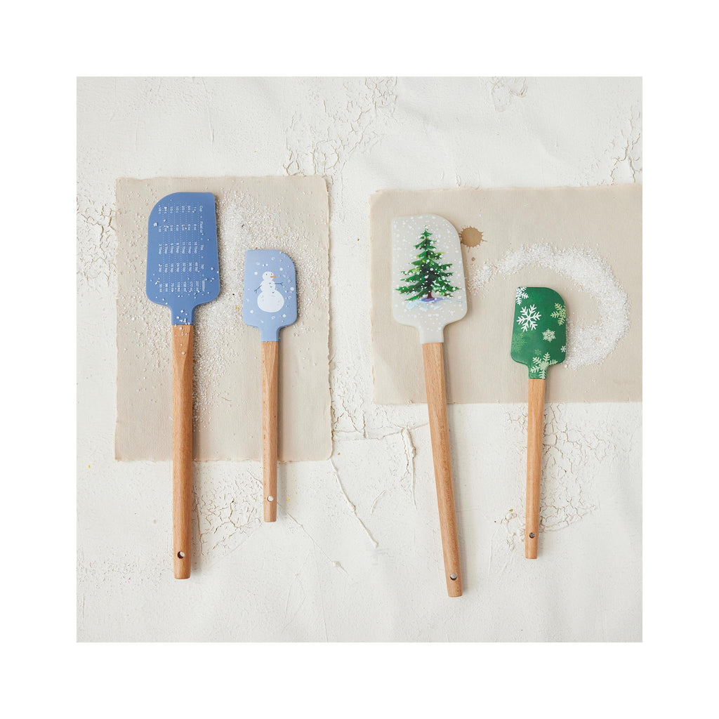 Snowman Patterned Spatula Set of 2