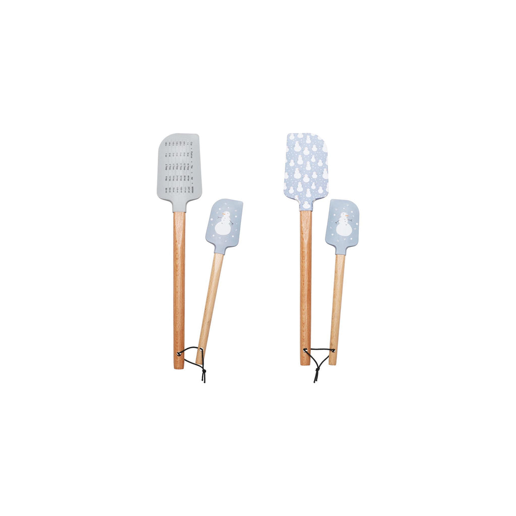 Snowman Patterned Spatula Set of 2