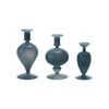 Opaque Blue Glass Bud Vases