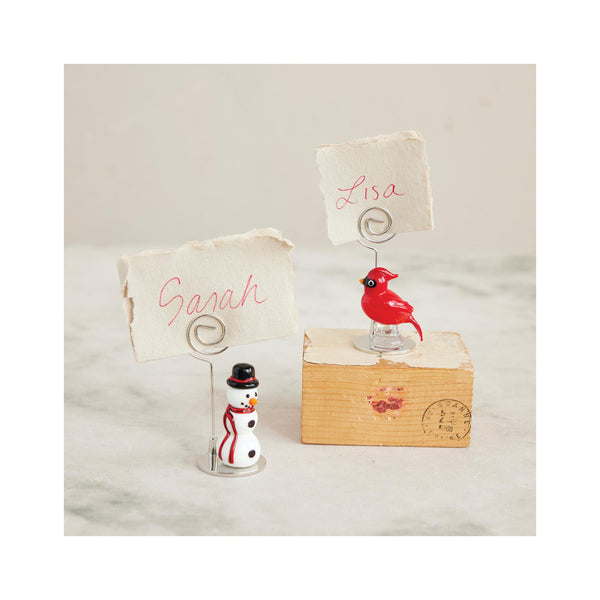 Cardinal Place Card Holder - in use