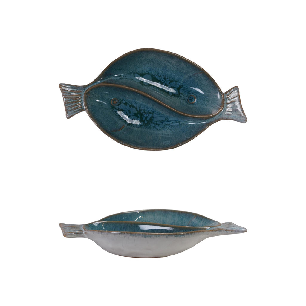 Stoneware Fish Shaped Dish