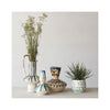 Reactive Glaze Speckled Stoneware Vase - in grouping