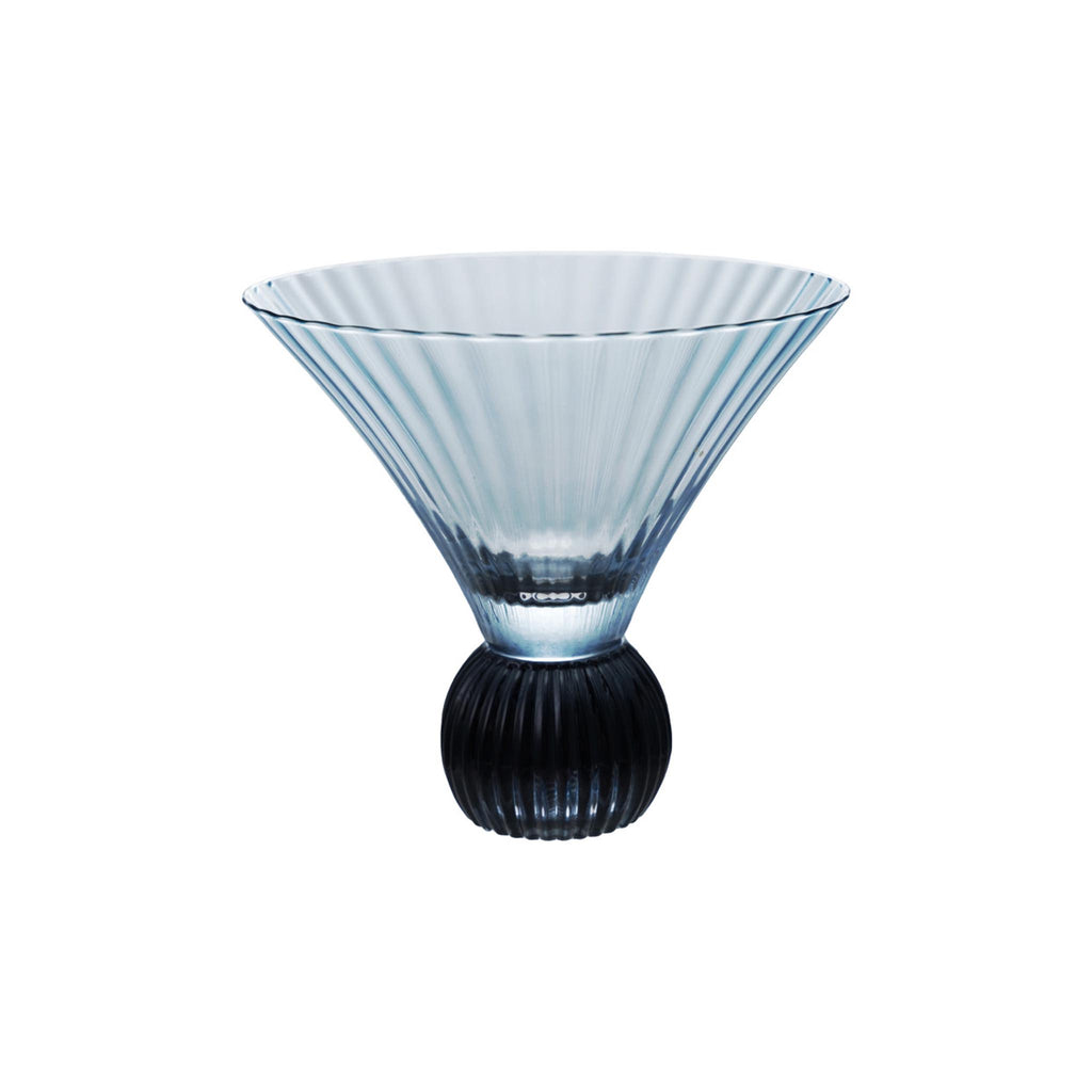 Pleated & Footed Martini Glass