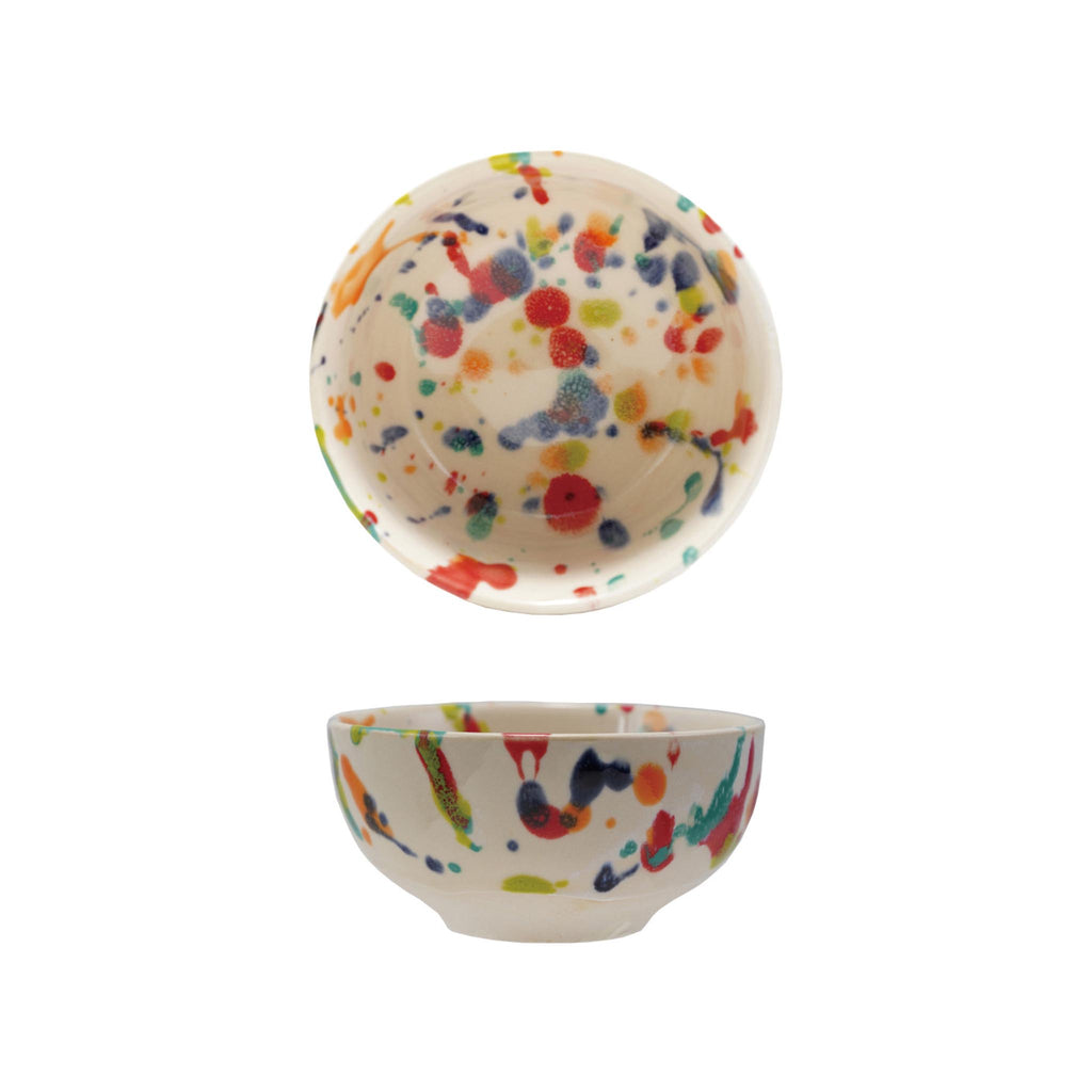 Small Speckled Stoneware Bowl