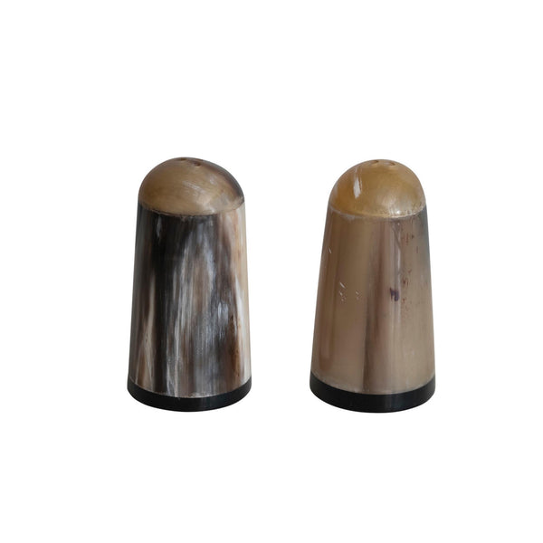 Horn Salt & Pepper Shaker Set