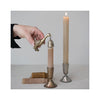 Pewter Duck Shaped Candle Snuffer - in use