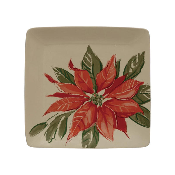 Poinsettia Serving Plate