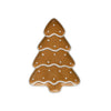Hand-painted Ceramic Gingerbread Tree Shaped Platter