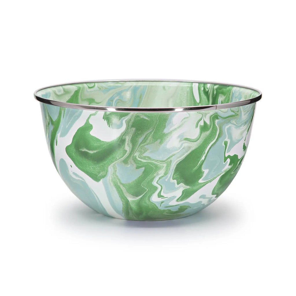 Modern Monet Enamelware Large Salad Bowl