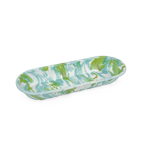 Modern Monet Enamelware Oval Basket