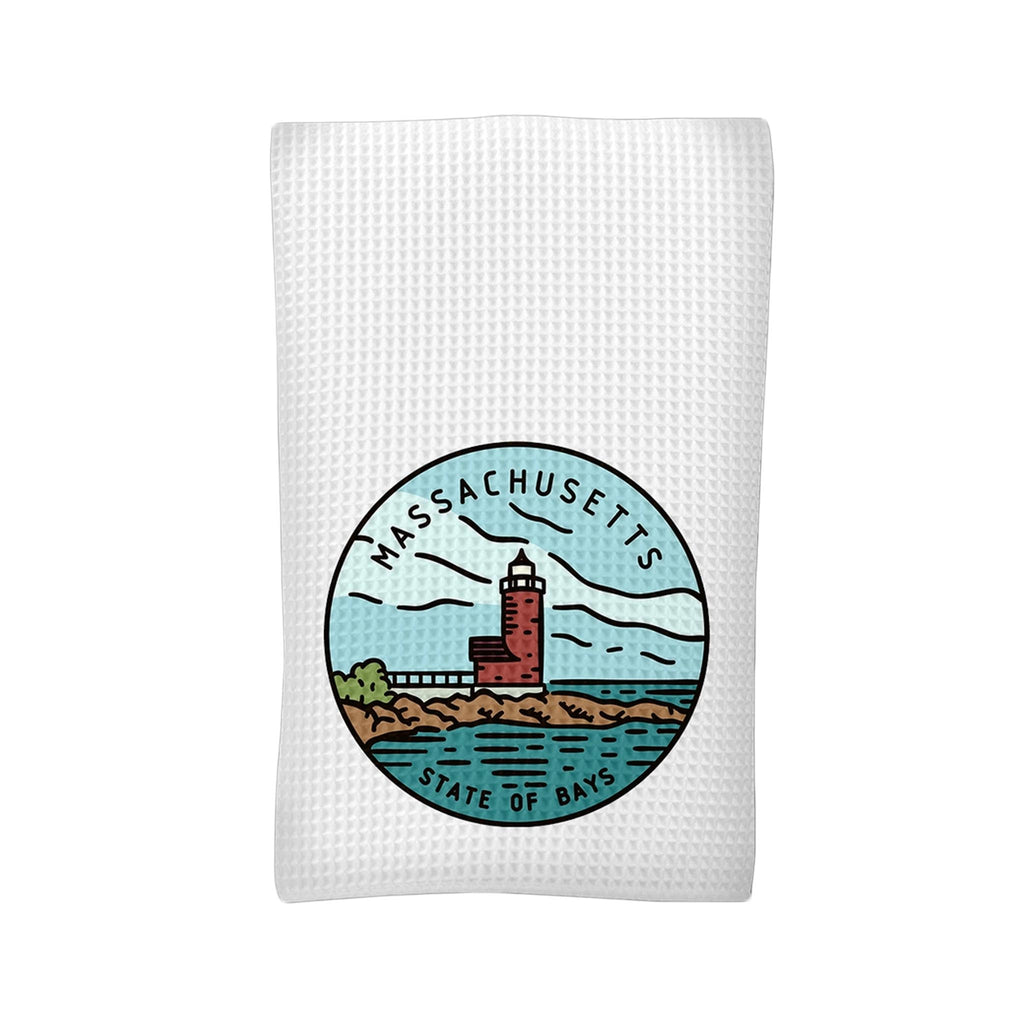 Massachusetts Kitchen Towel Dishtowel Tea Towel