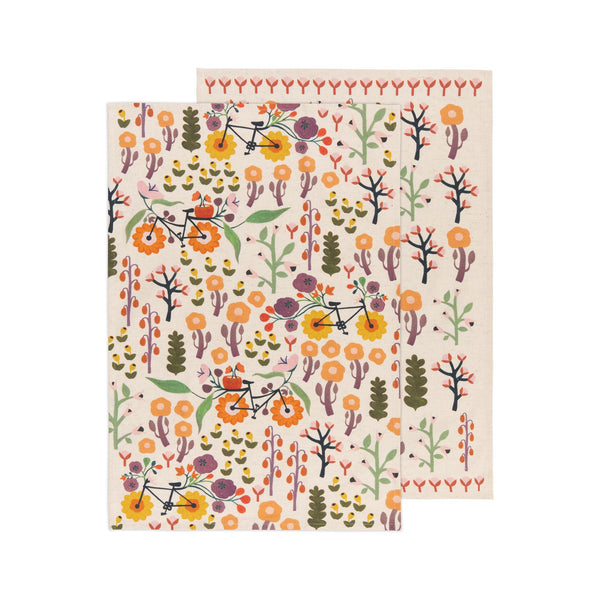 Petal Power Dish Towel Set of 2
