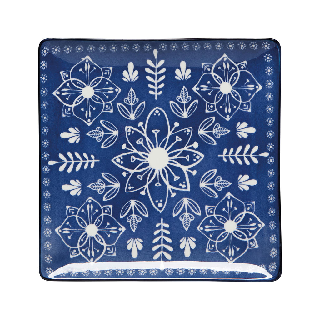Porto Stamped Salad Plate - Top View