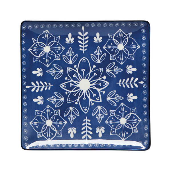 Porto Stamped Salad Plate - Top View