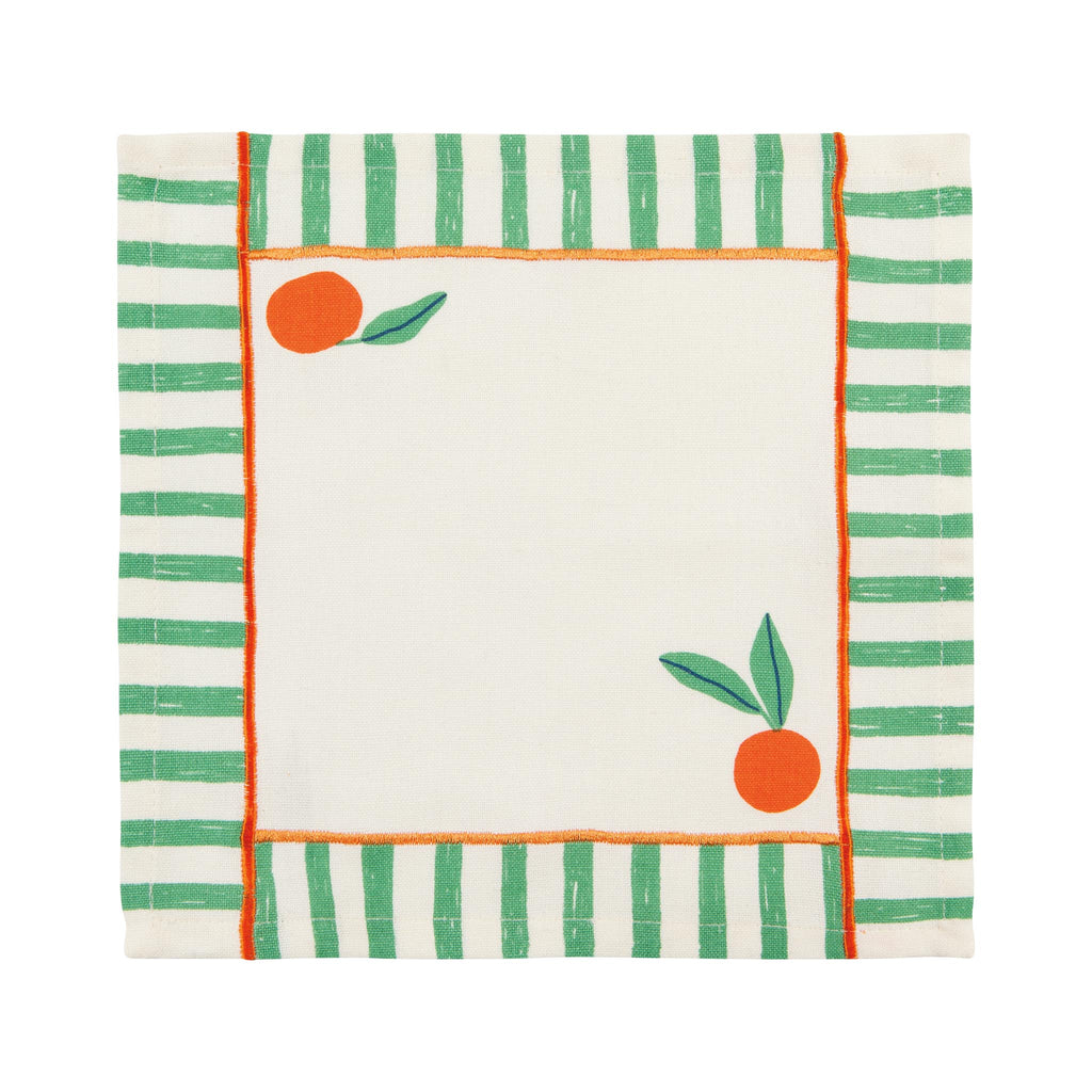 Citrus Burst Cocktail Napkin Set of 4 - Napkin 1