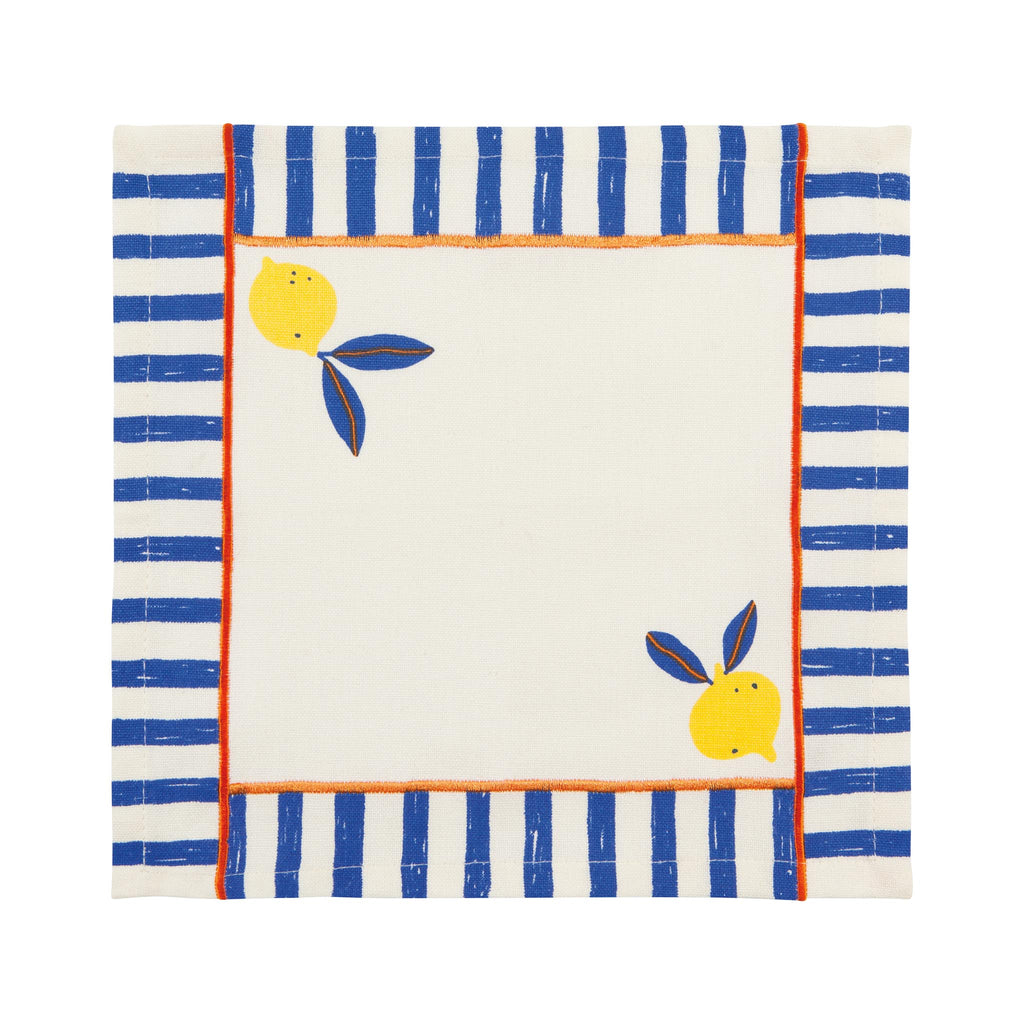 Citrus Burst Cocktail Napkin Set of 4 - Napkin 2