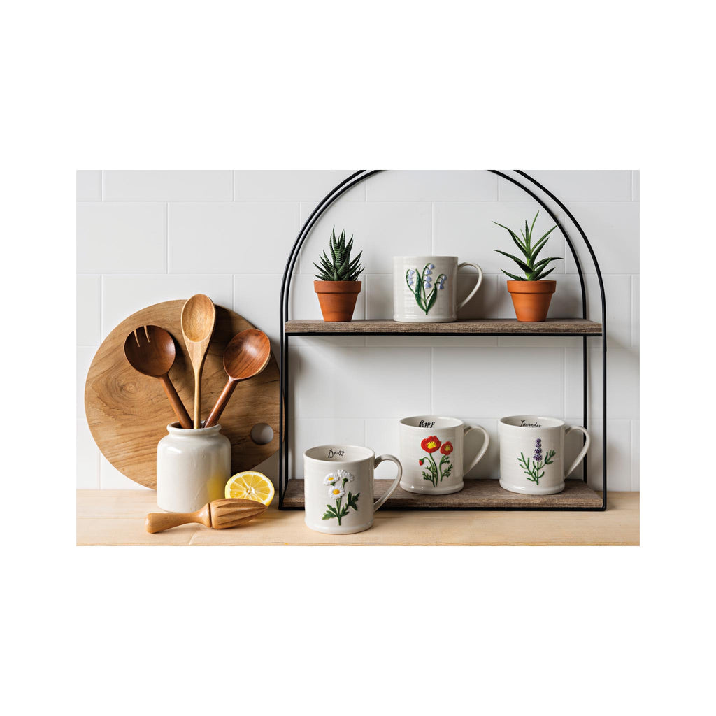 Daisy Embossed Mug - in grouping