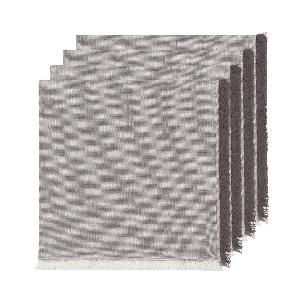 Chambray Heirloom Napkins Set of 4 - Shadow