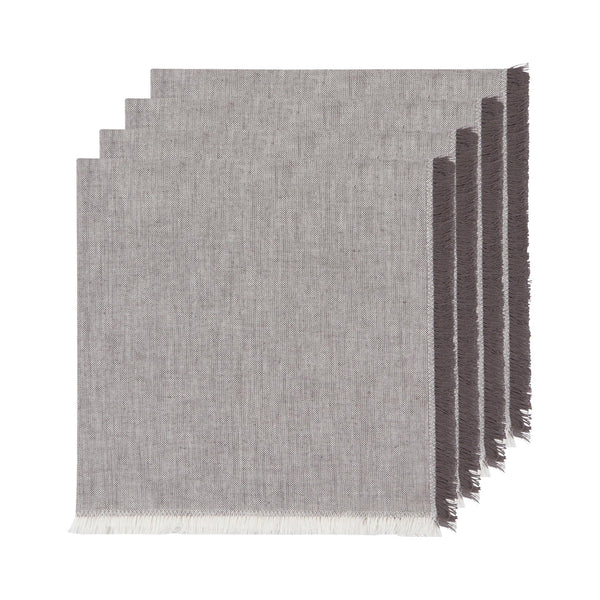 Chambray Heirloom Napkins Set of 4 - Shadow