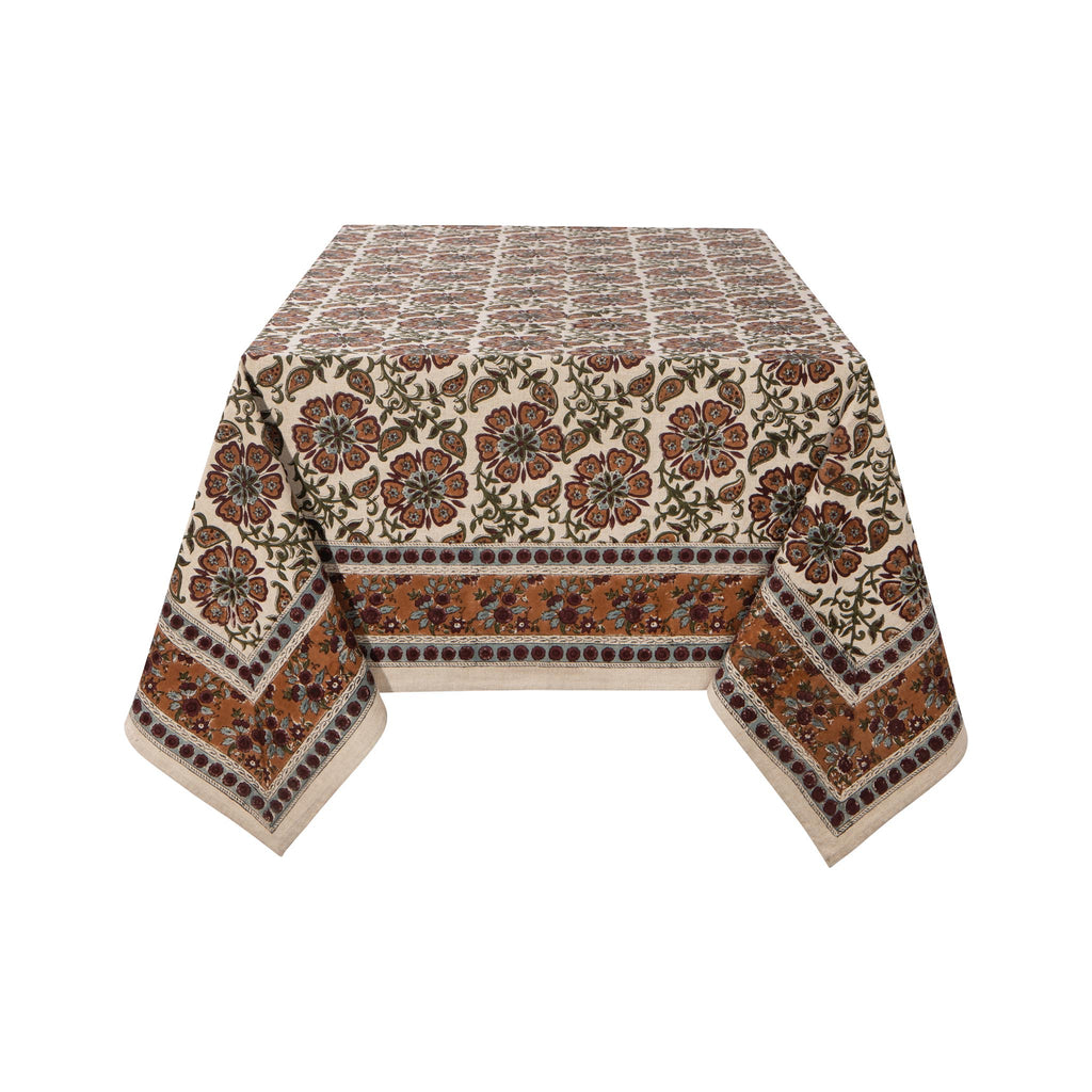 Elysian Block Print Tablecloth
