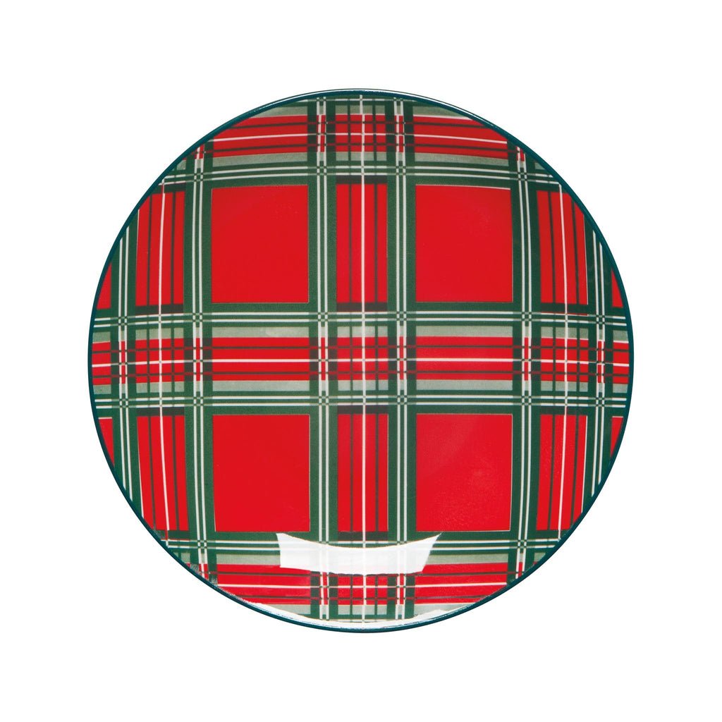 Holiday Plaid Appetizer Plate Set of 4 - 2 of 4