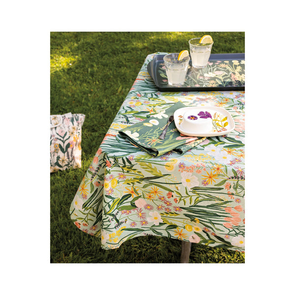 Bees & Blooms Napkin Set of 4 - on table