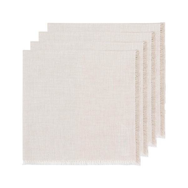 Chambray Heirloom Napkins, Dove Grey (Set of 4)