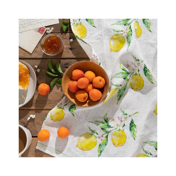 Linen Tea Towel - Lemons
