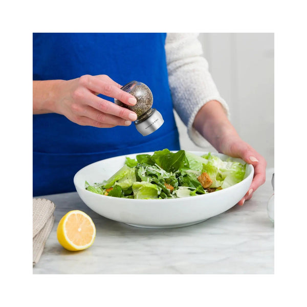 Cole & Mason Darlington Salt & Pepper Shaker Set - in use
