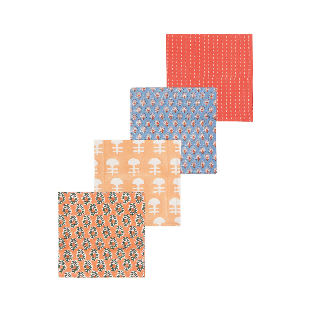Gather Block Print Napkin Set of 4