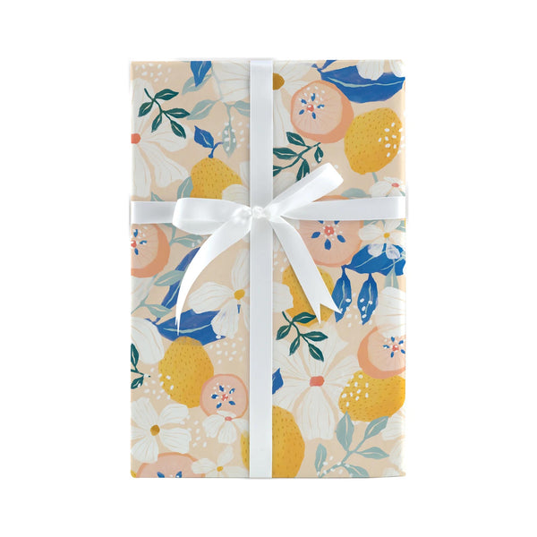 Design Design Jumbo Gift Wrap - 10ft. - Citrus Floral