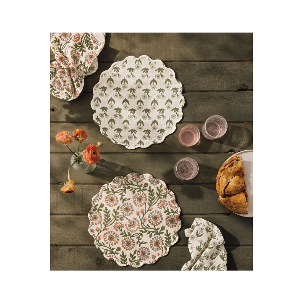 Thicket Double Weave Placemat - on table