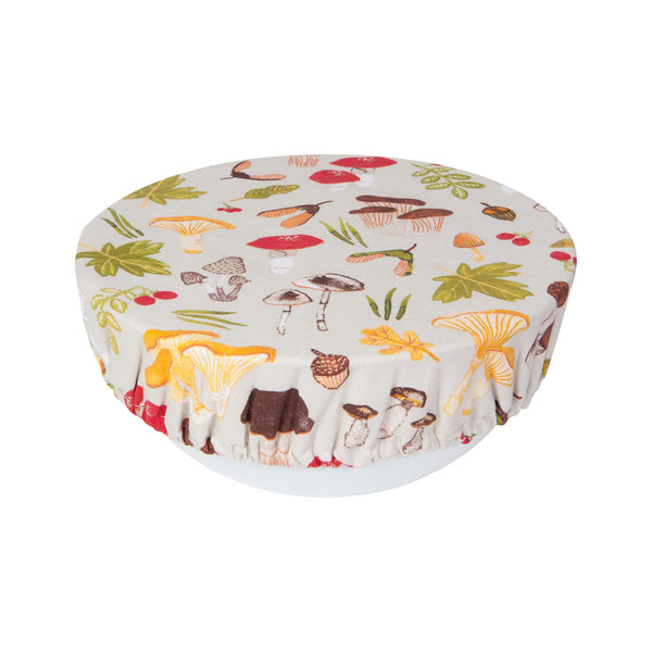 Field Mushroom Bowl Covers Set of 2 - Medium