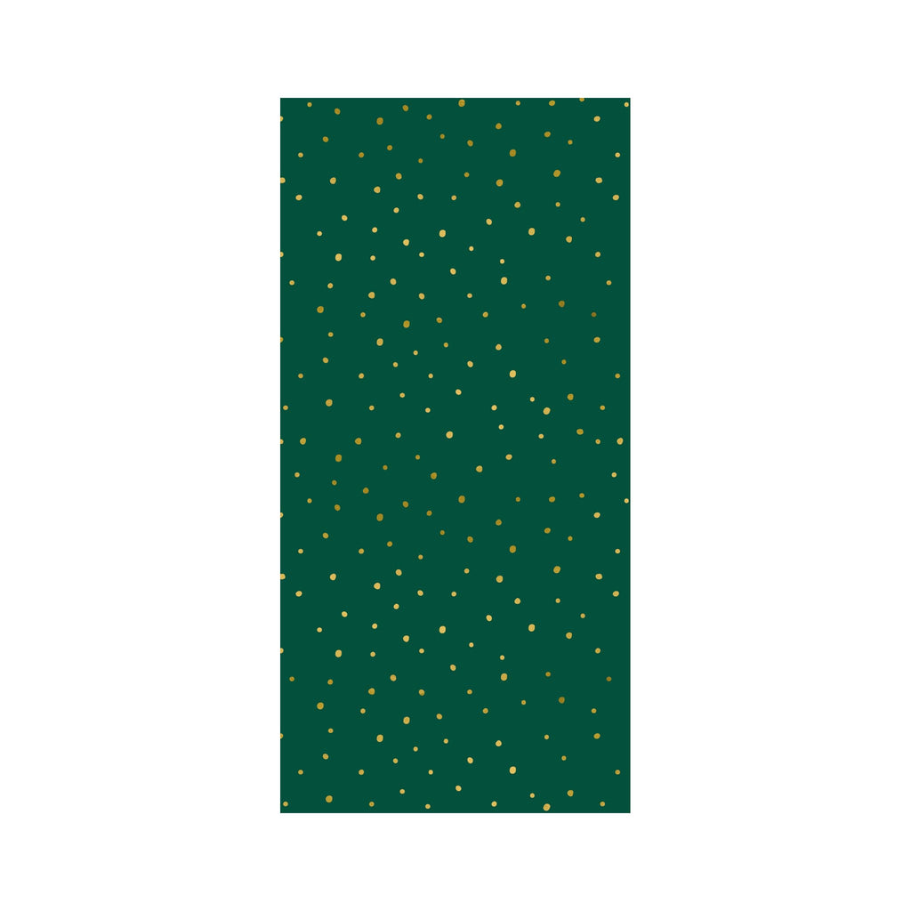 Tissue Paper - Holiday - Random Gold Flecks - Green