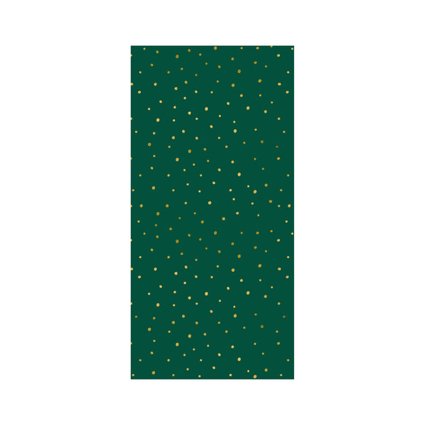 Tissue Paper - Holiday - Random Gold Flecks - Green