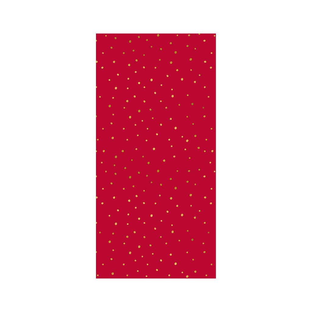 Tissue Paper - Holiday - Random Gold Flecks Red